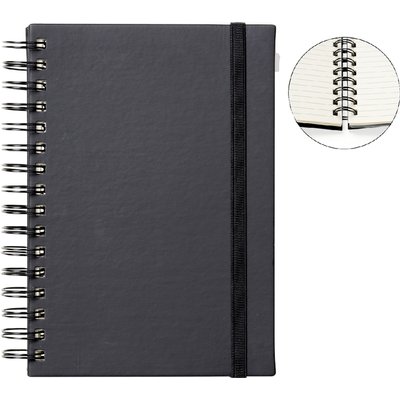 Carnet de notes Quantore A5 spirale ligné 192 pages 80g noir