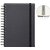 Carnet de notes Quantore A5 spirale ligné 192 pages 80g noir