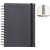 Carnet de notes Quantore A5 spirale onglets ligné 192 pages 80g noir