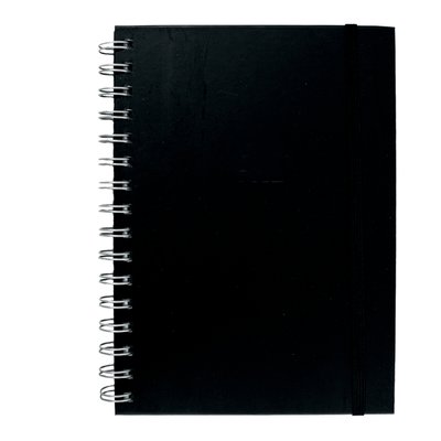 Carnet de notes Quantore A5 spirale onglets ligné 192 pages 80g noir