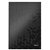 Cahier Leitz WOW A4 160 feuilles 90g ligné noir