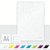 Notitieboek Leitz WOW A4 160blz 90gr lijn wit