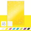 Cahier Leitz WOW A5 160 feuilles 90g ligné jaune Photo