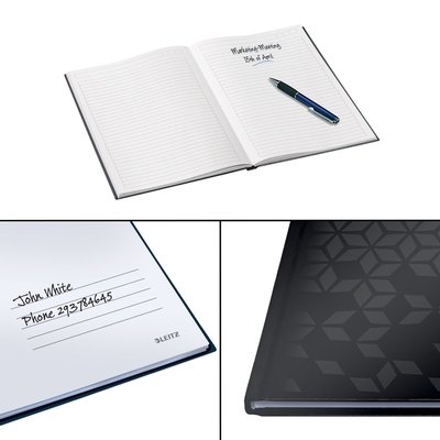 Cahier de notes Leitz WOW A5 ligné noir