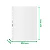 Pochette Leitz Recycle A4 11 perforations PP 0,10mm transparent 25 pièces Photo