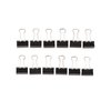 Papierklem MAUL 215 foldback 13mm capaciteit 4mm zwart 12 stuks foto