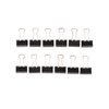 Papierklem MAUL foldback 215 19mm zwart 12 stuks foto