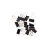 Papierklem MAUL foldback 215 19mm zwart 12 stuks foto