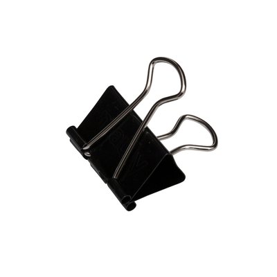 Pince à papier MAUL 215 Foldback 32mm noir 12 pièces