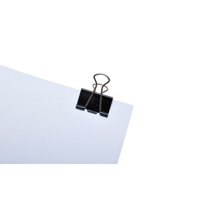 Pince à papier MAUL 215 Foldback 32mm noir 12 pièces
