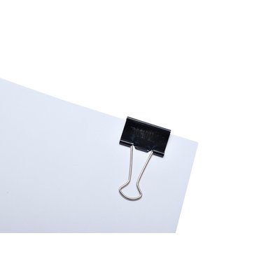 Pince à papier MAUL 215 Foldback 32mm noir 12 pièces