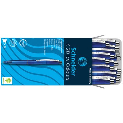 Balpen Schneider K20 Icy Colours medium blauw