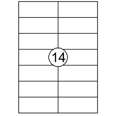 Etiket Quantore 105x42.4mm 1400 stuks