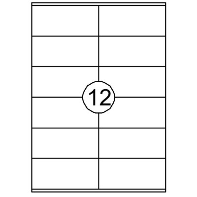Etiket Quantore 105x48mm 1200 stuks