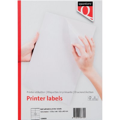 Etiket Quantore 105x48mm 1200 stuks