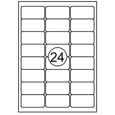 Etiket Quantore 63.5x33.9mm 2400 stuks