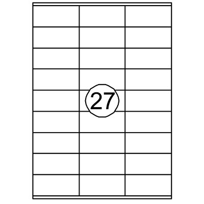 Etiket Quantore 70x32mm 2700stuks