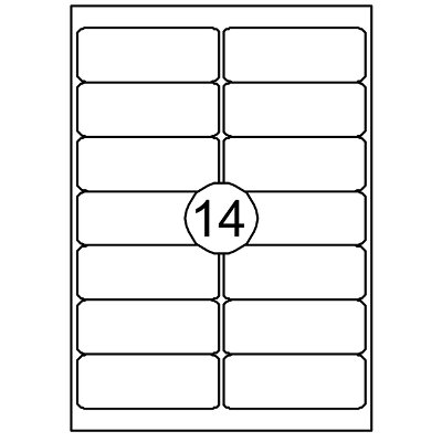 Etiket Quantore 99.1x38.1mm 1400 stuks