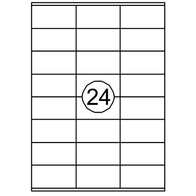 Etiket Quantore 70x36mm 2400 stuks