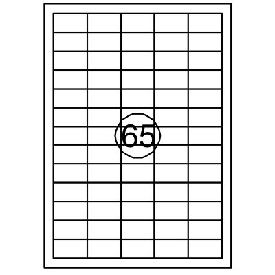 Etiket Quantore 38.1x21.2mm 6500 stuks