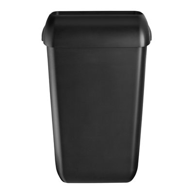 Afvalbak Quartzline open inworp 43 liter zwart 441454