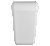 Afvalbak Quartzline open inworp 23 liter wit 441402