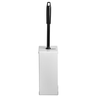 Support brosse toilette QuartzLine 448901 inox blanc