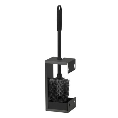 Support brosse toilette QuartzLine 448951 inox noir