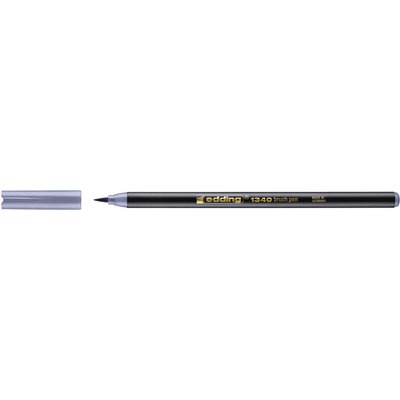 Brushpen edding 1340 zilvergrijs