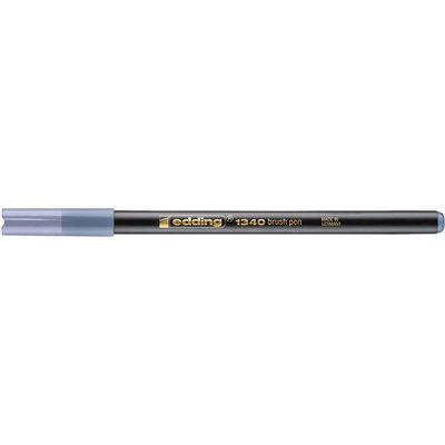 Brushpen edding 1340 zilvergrijs