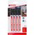 Viltstift edding 3300 schuin 1-5mm zwart blister à 4 stuks