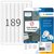 Etiket HERMA 10001 A4 25.4x10mm verwijderbaar wit 4725 stuks