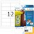 Etiket HERMA 4595 97x42.3mm folie wit 120 stuks
