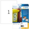 Etiket HERMA 4866 210x297mm A4 weerbestendig wit 10 stuks foto