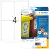 Etiket HERMA 4598 105x148mm folie wit 40 stuks foto