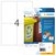 Etiket HERMA 4598 105x148mm folie wit 40 stuks