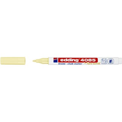Krijtstift edding 4085 by Securit rond 1-2mm pastel geel