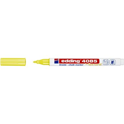 Krijtstift edding 4085 by Securit rond 1-2mm neon geel