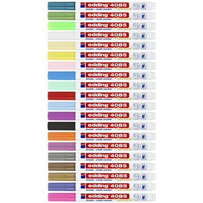 Krijtstift edding 4085 by Securit rond 1-2mm pastel roze