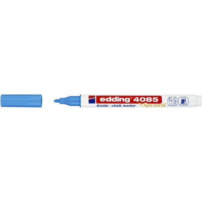 Krijtstift edding 4085 by Securit rond 1-2mm lichtblauw