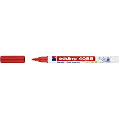 Krijtstift edding 4085 by Securit rond 1-2mm rood