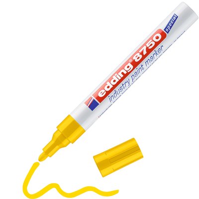 Paintmarker edding 8750 industrie 2-4mm geel