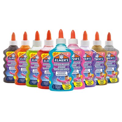 Kinderlijm Elmer's glitter oranje