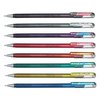 Roller gel Pentel K110 Dual Metallic Présentoir 8 couleurs Photo