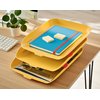 Corbeille à courrier Leitz Cosy set 3x A4 jaune Photo