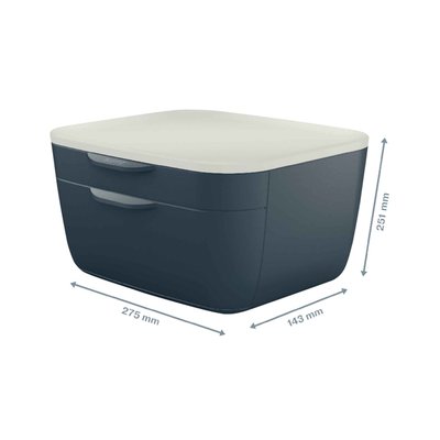 Ladenblok Leitz Cosy 2 laden grijs