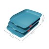 Brievenbak Leitz Cosy set van 3 A4 sereen blauw foto