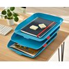 Brievenbak Leitz Cosy set van 3 A4 sereen blauw foto