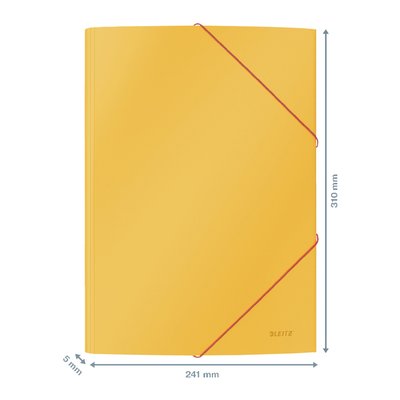Elastomap Leitz Cosy A4 3-kleps geel