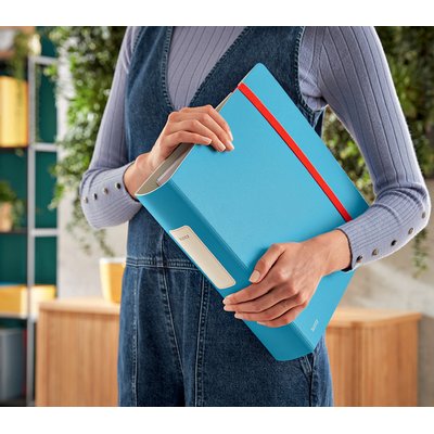 Classeur à levier Leitz Cosy 180° Active A4 82mm PP bleu
